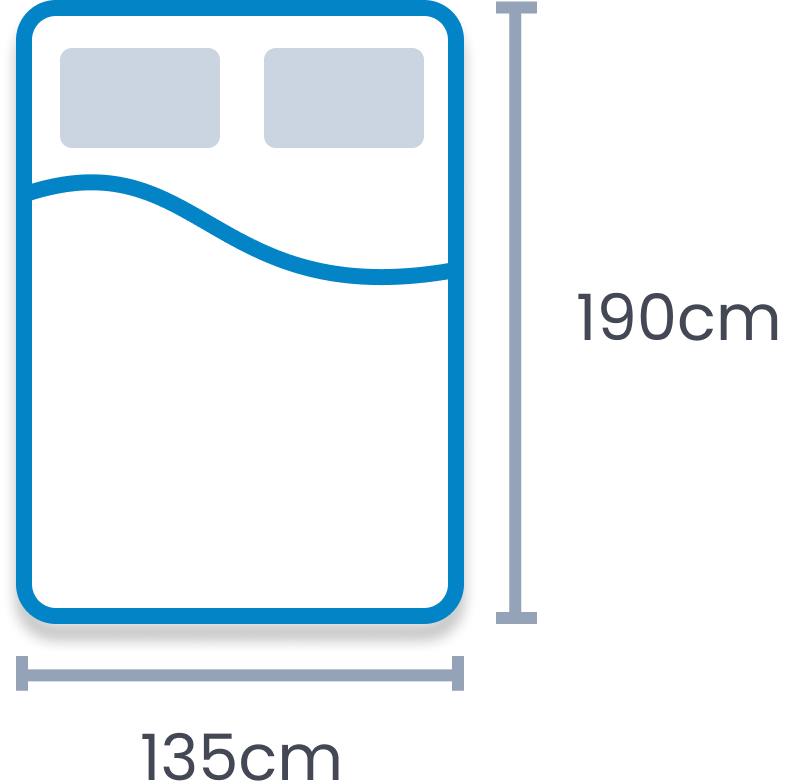 double mattress size