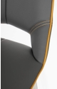 Flair Mako Swivel Leather Effect Bar Chair