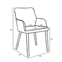 Flair Sidcup Tweed Oatmeal Dining Chair (Pair)