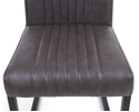 Flair Archer Cantilever Leather Effect Grey Dining Chair (Pair)