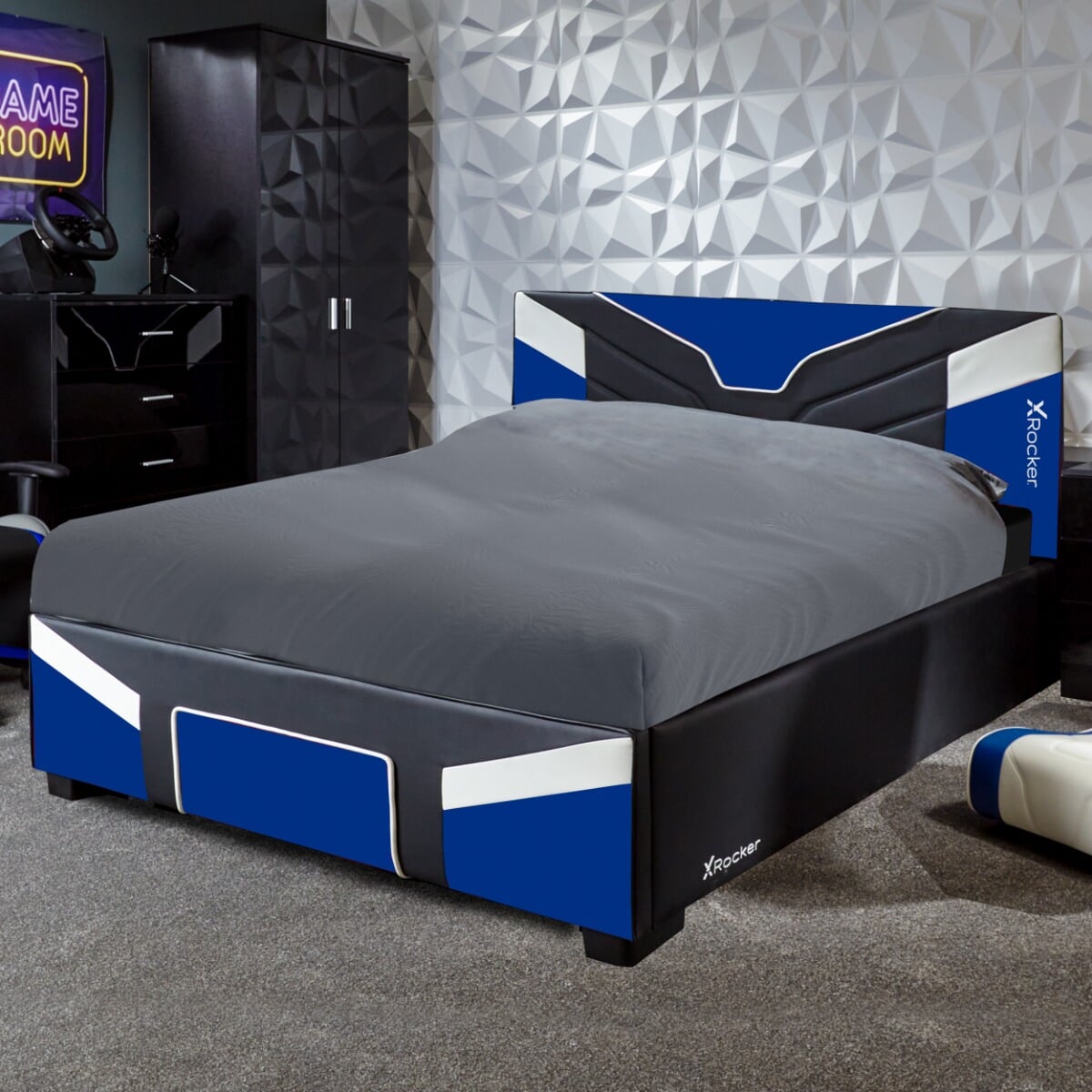 Cheap bed in shop a box queen