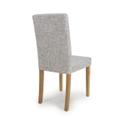 Flair Finley Linen Effect Grey Weave Dining Chair (Pair)