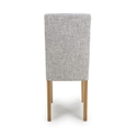 Flair Finley Linen Effect Grey Weave Dining Chair (Pair)