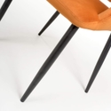 Flair Nero Brushed Velvet Dining Chair (Pair)