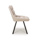 Flair Arnhem Swivel Leather Effect Dining Chair (Pair)