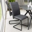Flair Carlisle Leather Effect Dining Chair (4 Pack)
