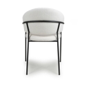 Flair Maya Boucle White Dining Chair (Pair)