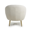 Flair Lucia Boucle Vanilla White Tub Chair