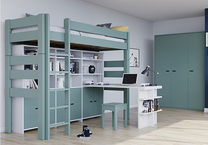 Mathy by Bols Dominique 186 Highsleeper with Bookcase
