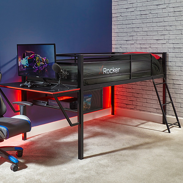 X Rocker Sanctum Gaming Midsleeper With Desk
