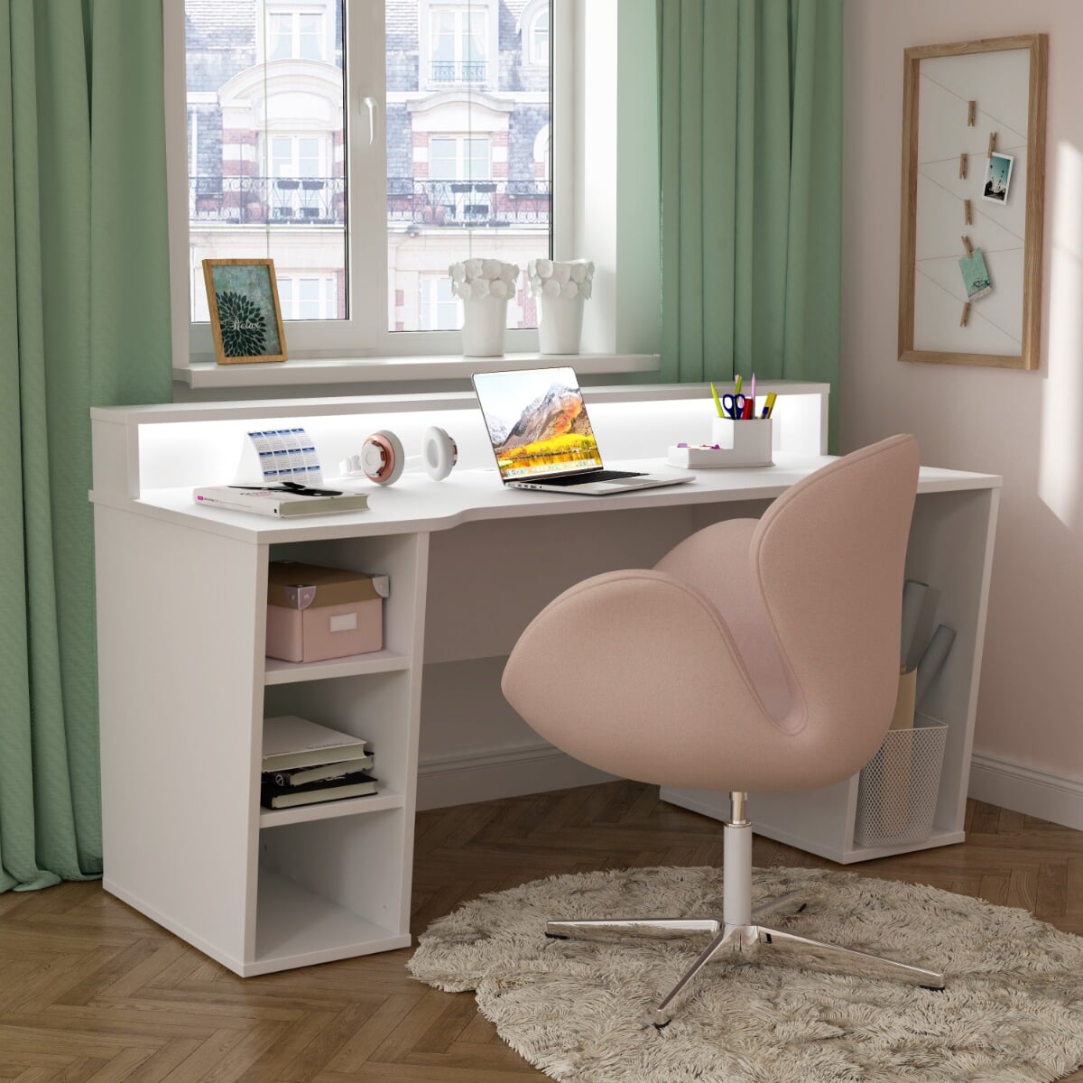 White deals x desk