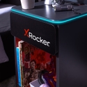 X Rocker Carbon-Tek Bedside Table with Neo Fiber LED and Wireless Charging - Black