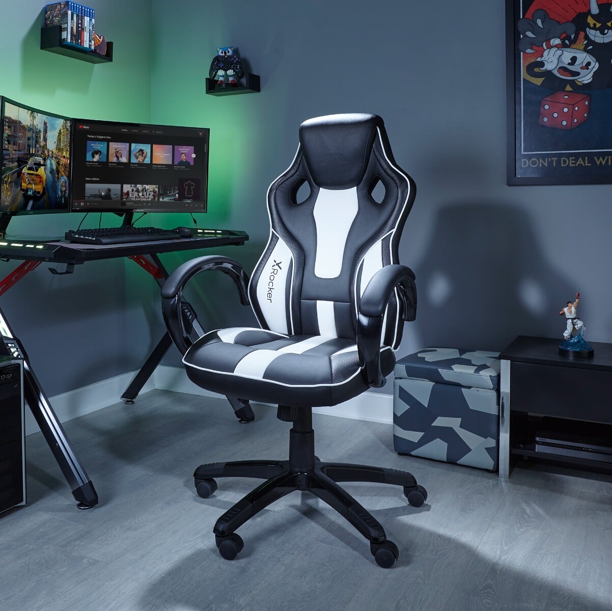 X Rocker Maverick Height Adjustable Office Gaming Chair