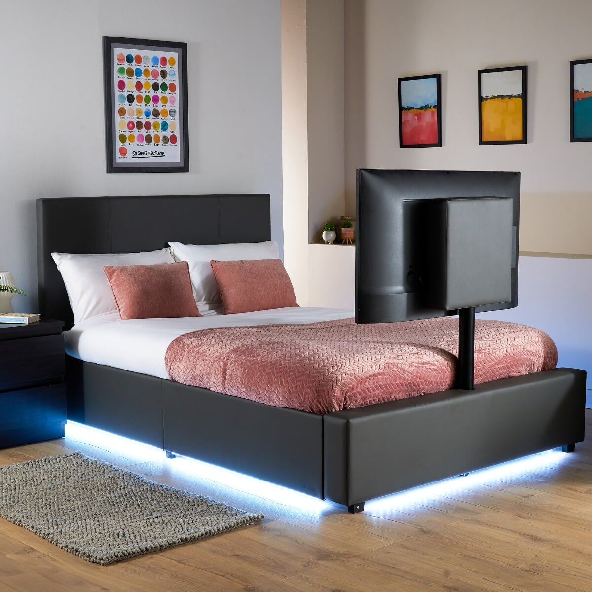 Ava upholstered store bed