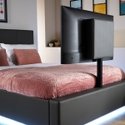X Rocker Ava Upholstered TV Bed Grey