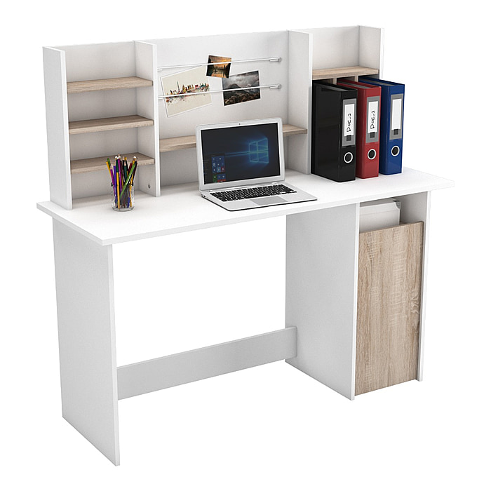 Flair Ambre Office Desk Oak/White