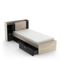 Flair Louise Single Bed Black