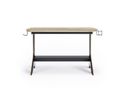 Alphason Jersey Black and Oak Finish Desk With Holders