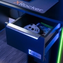 X Rocker Electra Desk - LED Lighting - Black