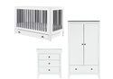 Ickle Bubba Tenby 3 Piece Furniture Set with Under Drawer includes cot bed wardrobe and changing unit modern design 2 colours