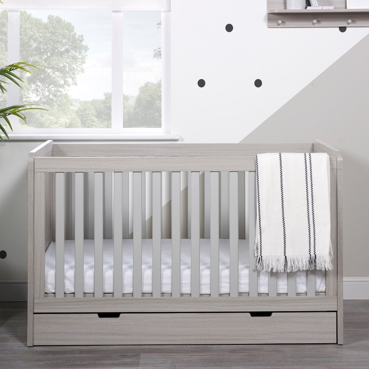 Ickle Bubba Pembrey Cot Bed and Under Drawer