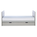 Ickle Bubba Pembrey Ash Grey Cot Bed and Under Drawer