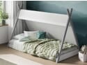 Flair Apache Canvas Tipi Wooden Bed Frame Grey