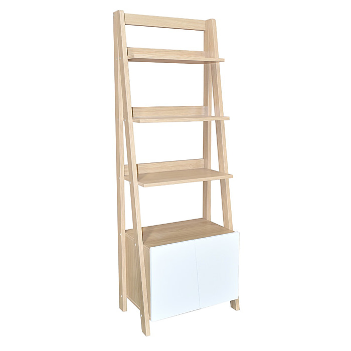 Flair Stir Bookcase - Oak/White