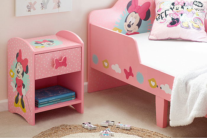 Disney Minnie Mouse Pink ​Bedside Table