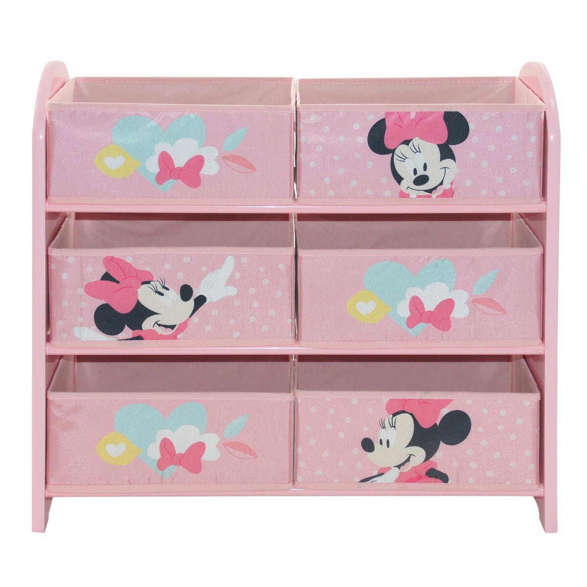 Disney Minnie Mouse Storage Unit with 6 Boxes