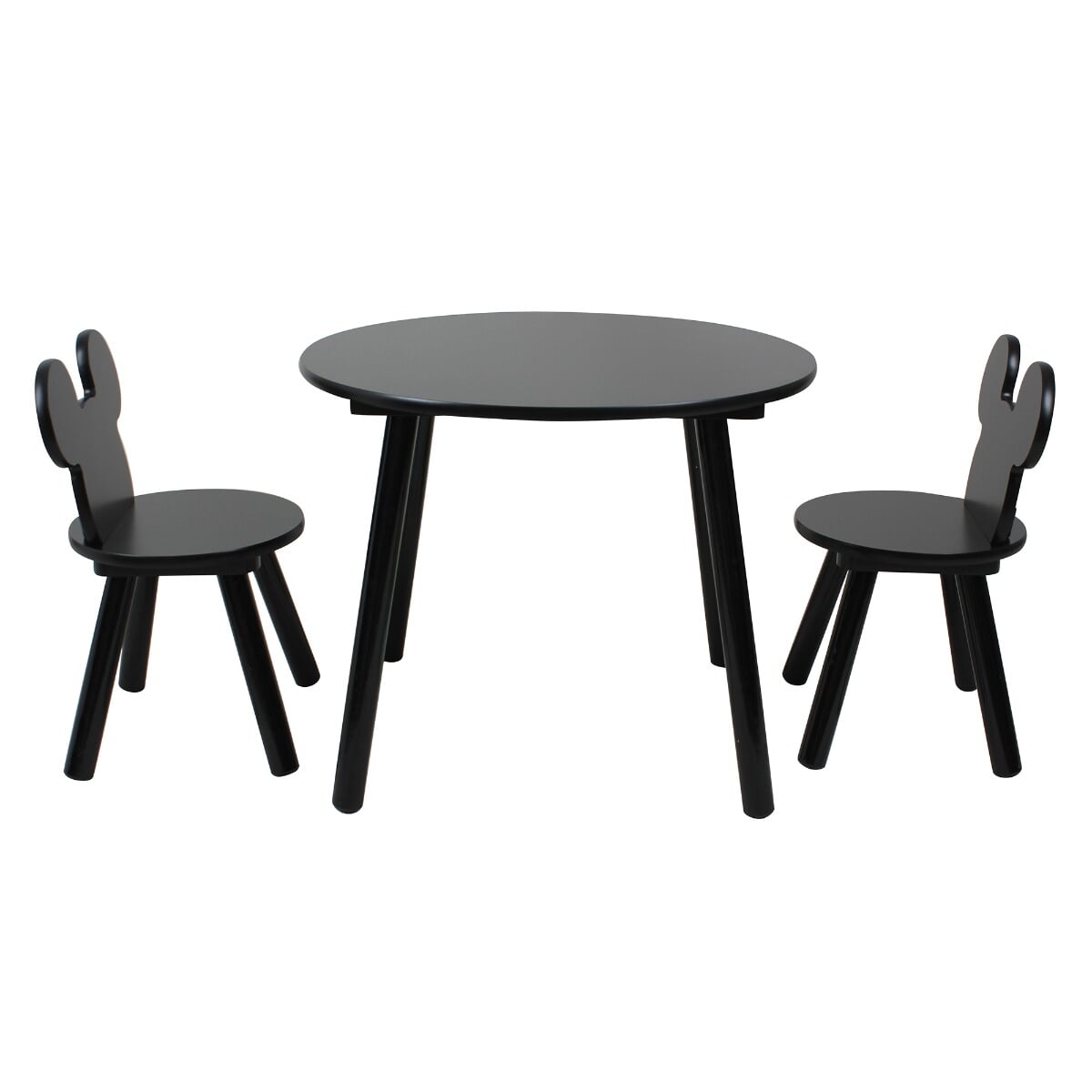 Disney Mickey Mouse Wooden Table and Chairs Set Black