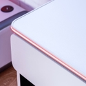 X Rocker Carbon-Tek Desk with Wireless Charging and Neo Fiber LED - White