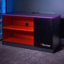 X Rocker Carbon-Tek TV Media Cabinet with Neo Fiber - Black