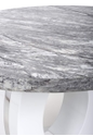 Flair Neptune Round Marble Effect Grey/White Dining Table