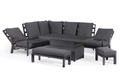 Maze Manhattan Reclining Corner Dining Set with Rising Table and Armchair