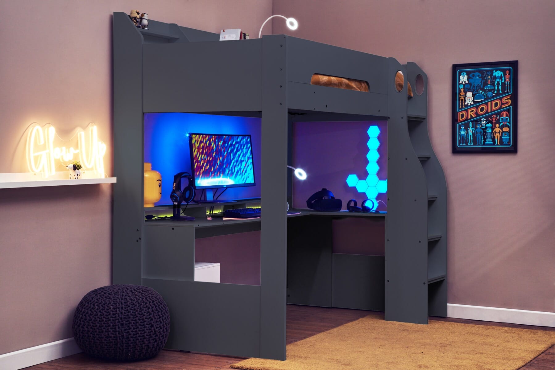 Flair Skyhigh Gaming High Sleeper Anthracite