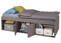 Kidsaw Arctic Low Sleeper Cabin Storage Bed Grey