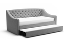 Flair Aurora Grey Fabric Daybed With Trundle
