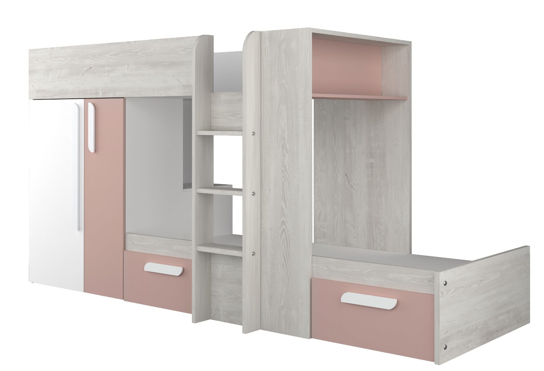 Trasman barca bunk bed with outlet wardrobe