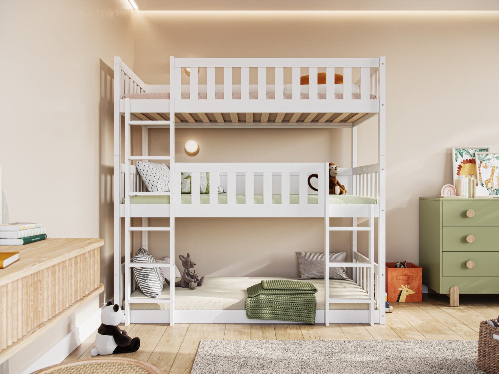 Triple high deals bunk bed