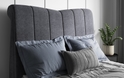 Flair Grey Fabric Kylo Ottoman Sleigh Bed

