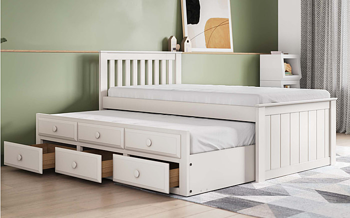 Flair Montana Captain's Guest Bed Frame With Drawers
