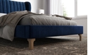 Flair Fabric Winged Nordin Bed