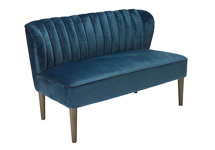 LPD Bella Blue Fabric Sofa