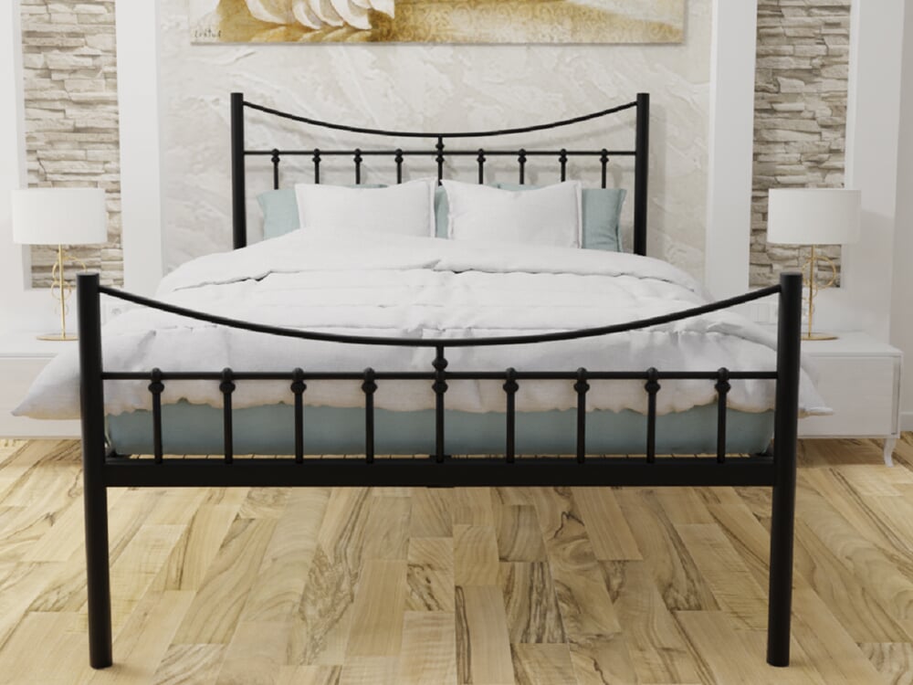 Rod iron full on sale bed frame