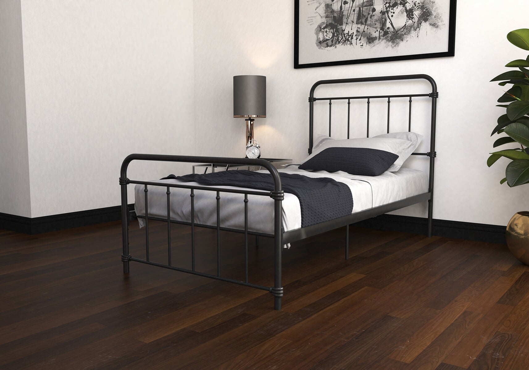 Dorel Wallace Metal Bed Frame | Bed Kingdom