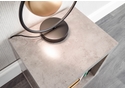 GFW Bloc Cube Side Table Modern minimalist design Handy open shelf Concrete effect melamine finish