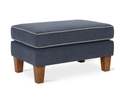 Dorel Bowen Ottoman With Contrast Welting