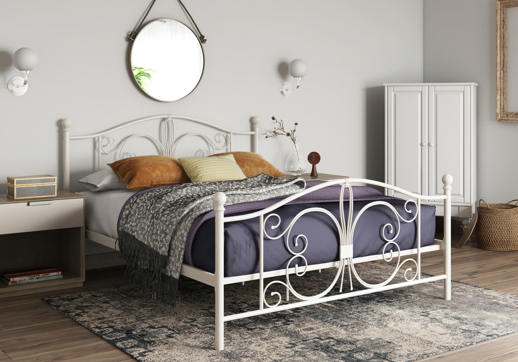 Bombay company deals wrought iron bed