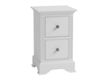 Snooze White Wooden Small Bedside Cabinet